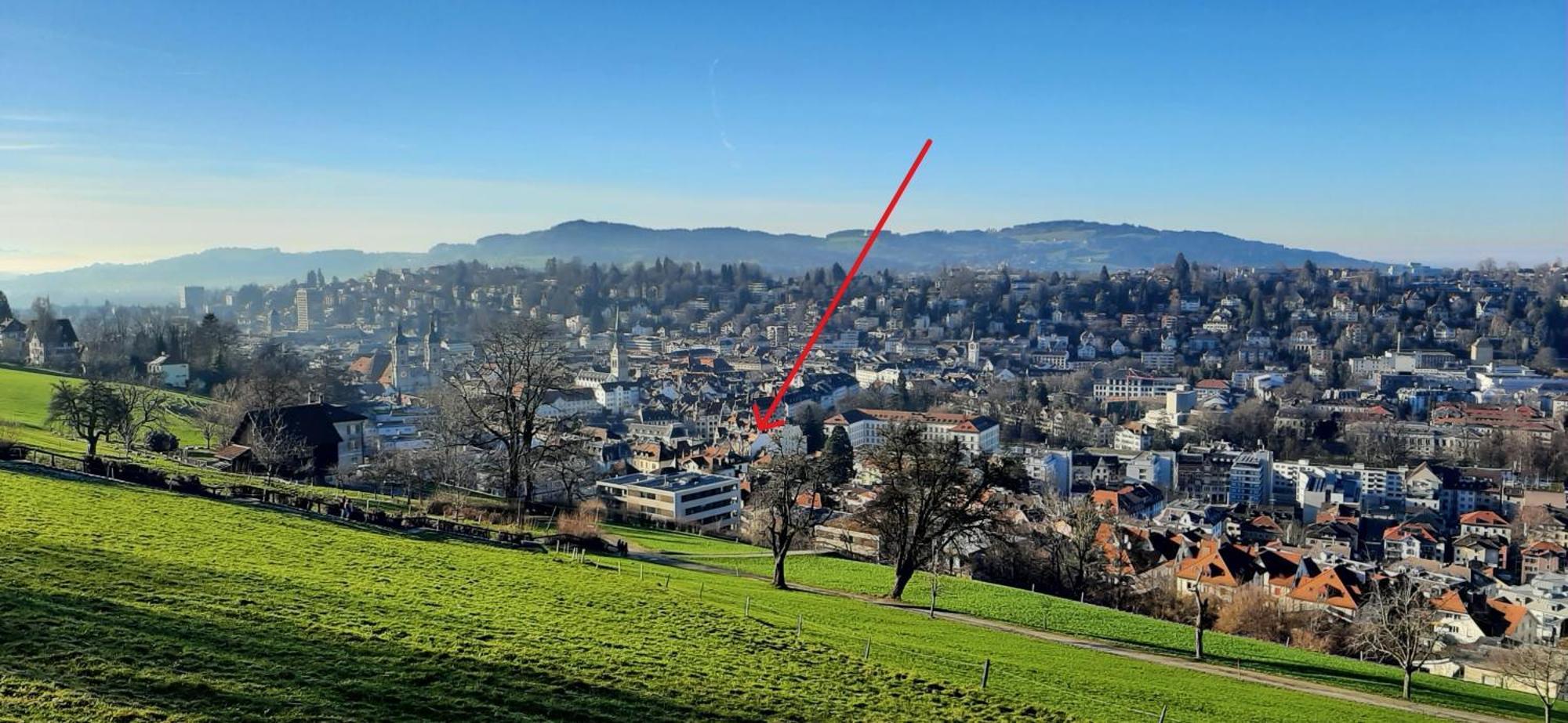 Ruhige, Neue Dachwohnung An Altstadt, Naehe Messe St. Gallen Exteriör bild